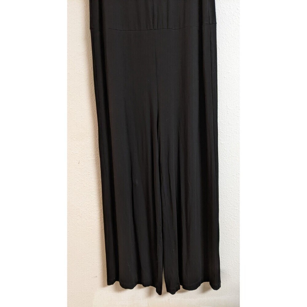 Women's EILEEN FISHER Black Viscose Stretch One Piece Romper Jumpsuit XS - Picture 4 of 11